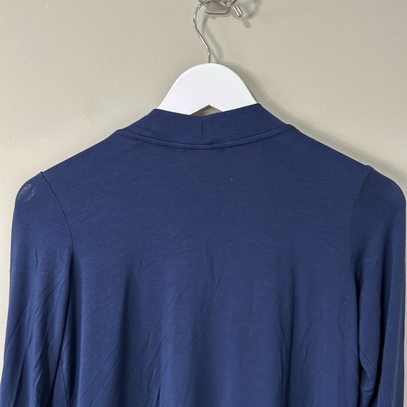 Lilly Pulitzer Blithe Open Front Cardigan Navy Blue Lightweight Sweater Sz XS - Picture 6 of 12